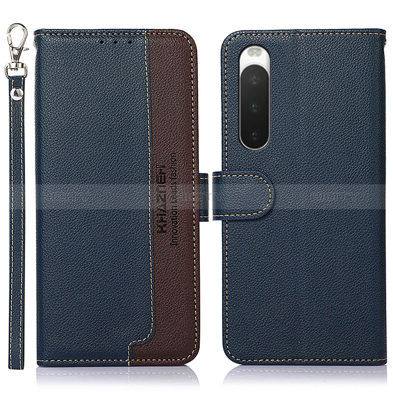 Custodia Portafoglio In Pelle Cover con Supporto A09D per Sony Xperia 10 IV