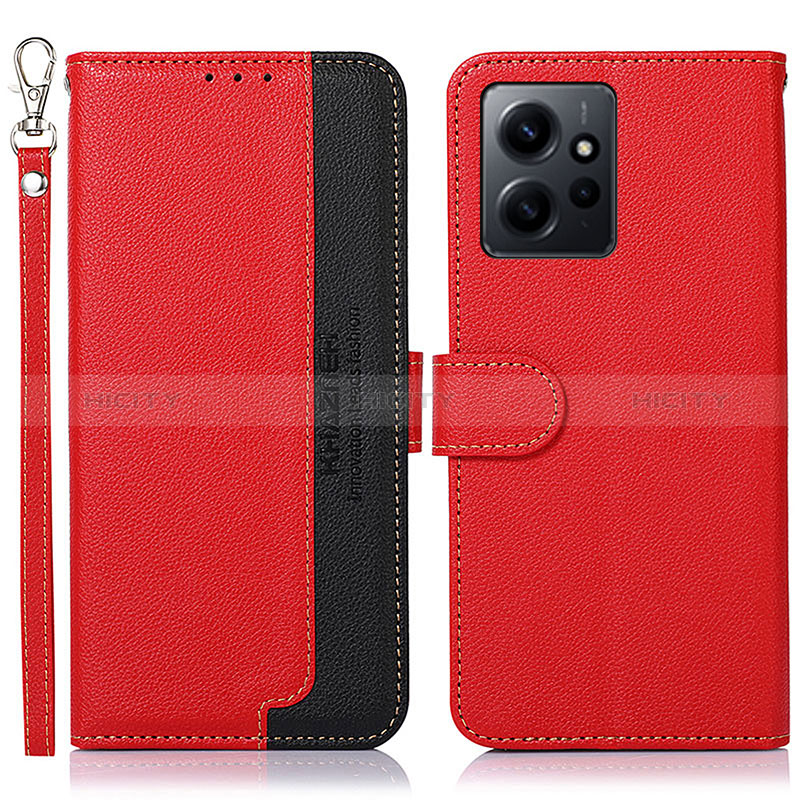 Custodia Portafoglio In Pelle Cover con Supporto A09D per Xiaomi Redmi Note 12 4G Rosso