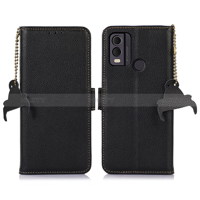 Custodia Portafoglio In Pelle Cover con Supporto A10D per Nokia C22