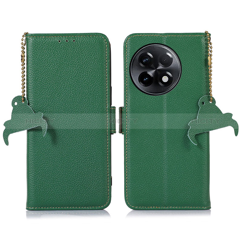 Custodia Portafoglio In Pelle Cover con Supporto A10D per OnePlus Ace 2 5G Verde