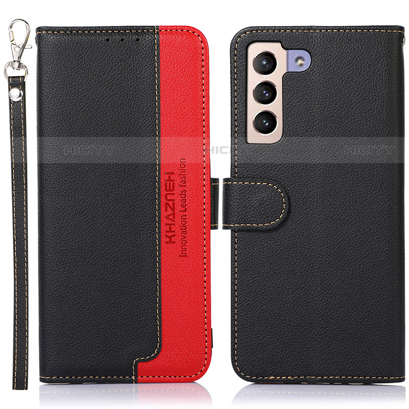 Custodia Portafoglio In Pelle Cover con Supporto A10D per Samsung Galaxy S21 FE 5G Nero