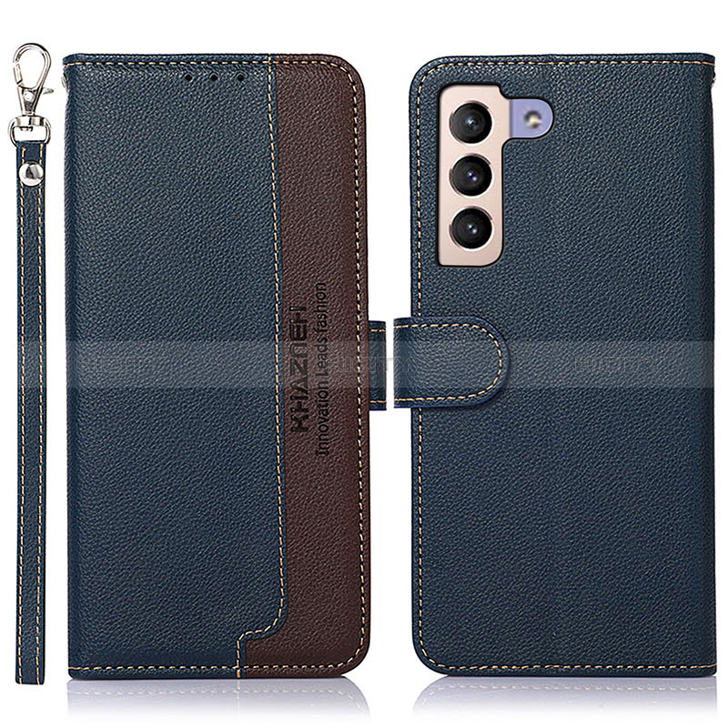 Custodia Portafoglio In Pelle Cover con Supporto A10D per Samsung Galaxy S25 5G Blu