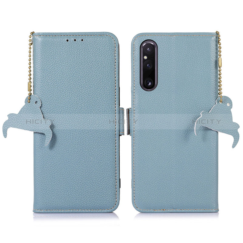 Custodia Portafoglio In Pelle Cover con Supporto A10D per Sony Xperia 1 V