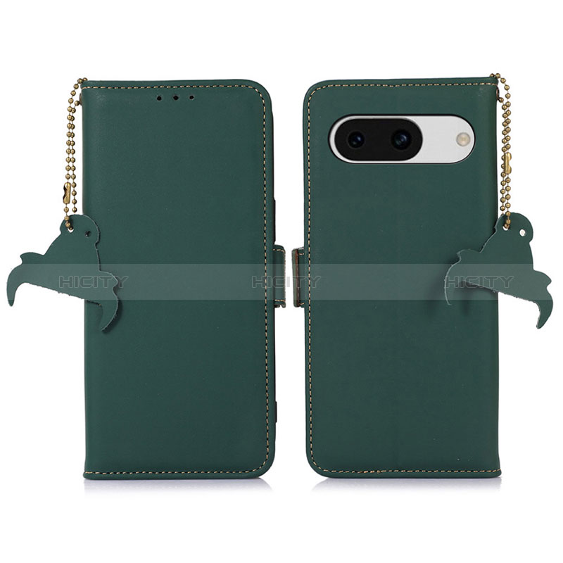 Custodia Portafoglio In Pelle Cover con Supporto A11D per Google Pixel 8a 5G Verde