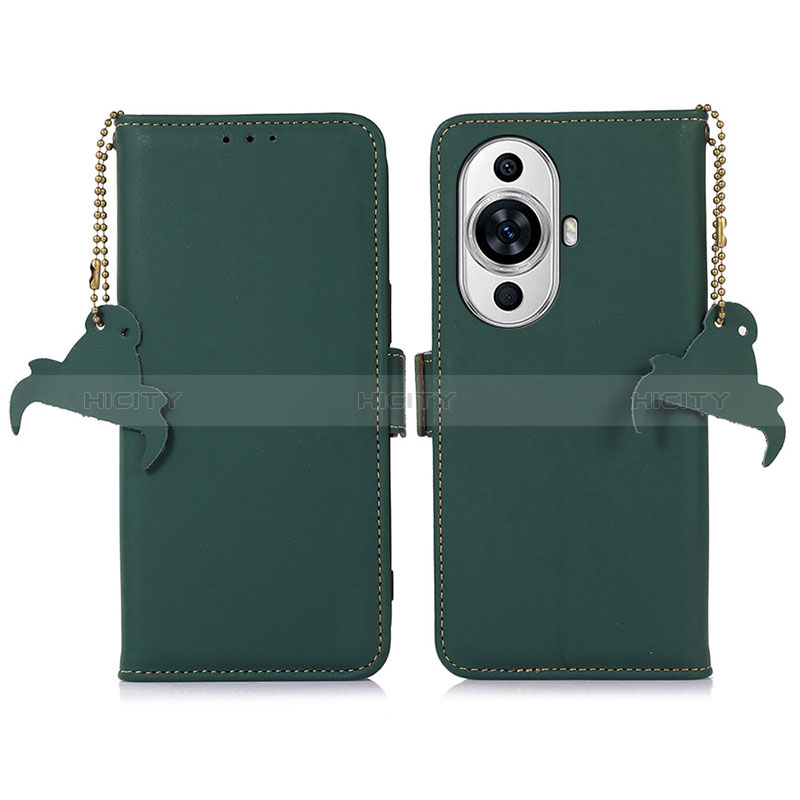 Custodia Portafoglio In Pelle Cover con Supporto A11D per Huawei Nova 11 Ultra Verde