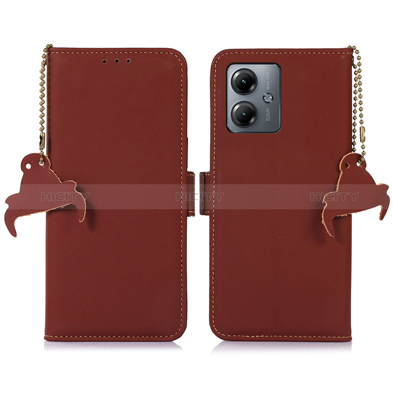 Custodia Portafoglio In Pelle Cover con Supporto A11D per Motorola Moto G14