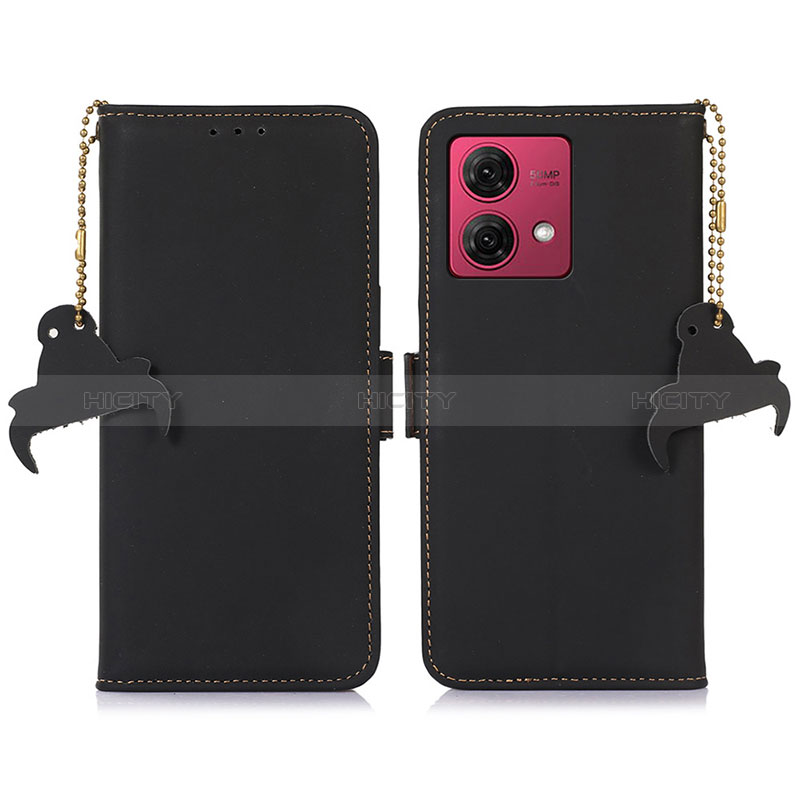 Custodia Portafoglio In Pelle Cover con Supporto A11D per Motorola Moto G84 5G Nero