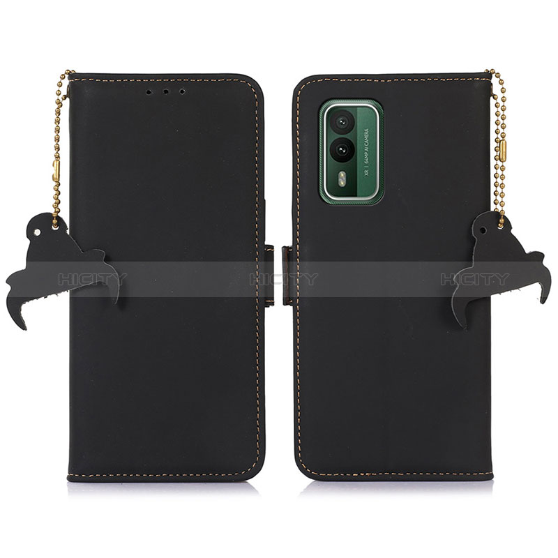 Custodia Portafoglio In Pelle Cover con Supporto A11D per Nokia XR21 Nero