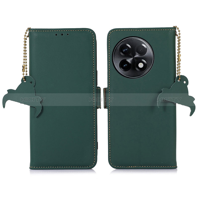 Custodia Portafoglio In Pelle Cover con Supporto A11D per OnePlus 11R 5G Verde