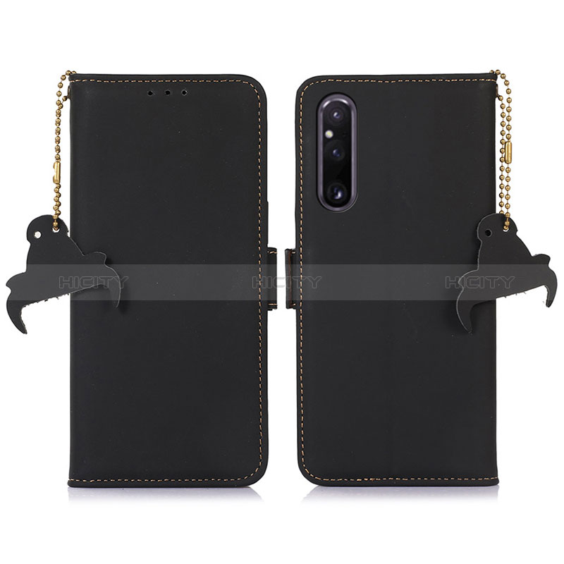 Custodia Portafoglio In Pelle Cover con Supporto A11D per Sony Xperia 1 V