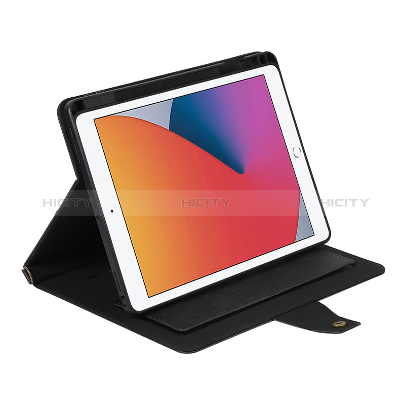 Custodia Portafoglio In Pelle Cover con Supporto AD1 per Apple iPad 10.2 (2019)