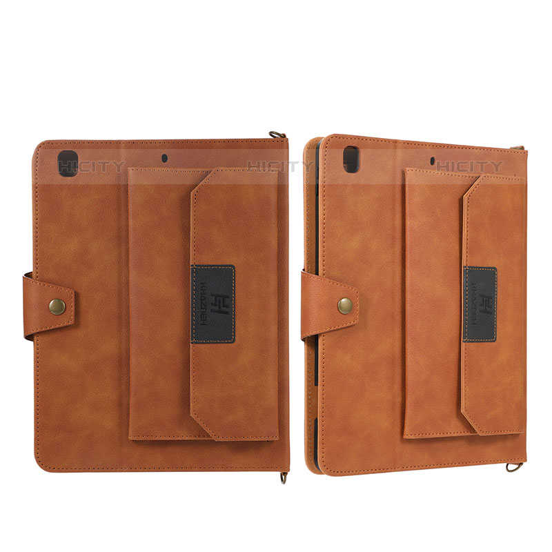 Custodia Portafoglio In Pelle Cover con Supporto AD1 per Apple iPad Air 3 Marrone