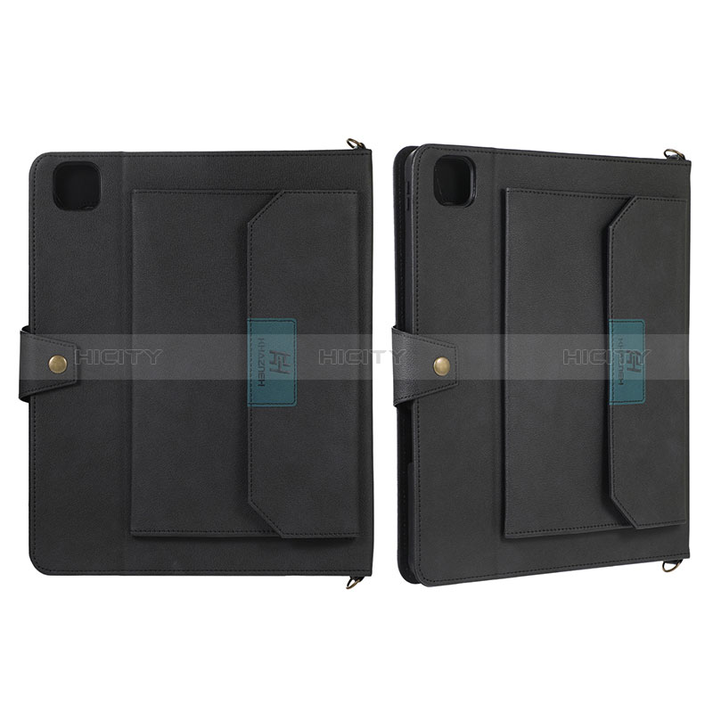 Custodia Portafoglio In Pelle Cover con Supporto AD1 per Apple iPad Pro 12.9 (2021)