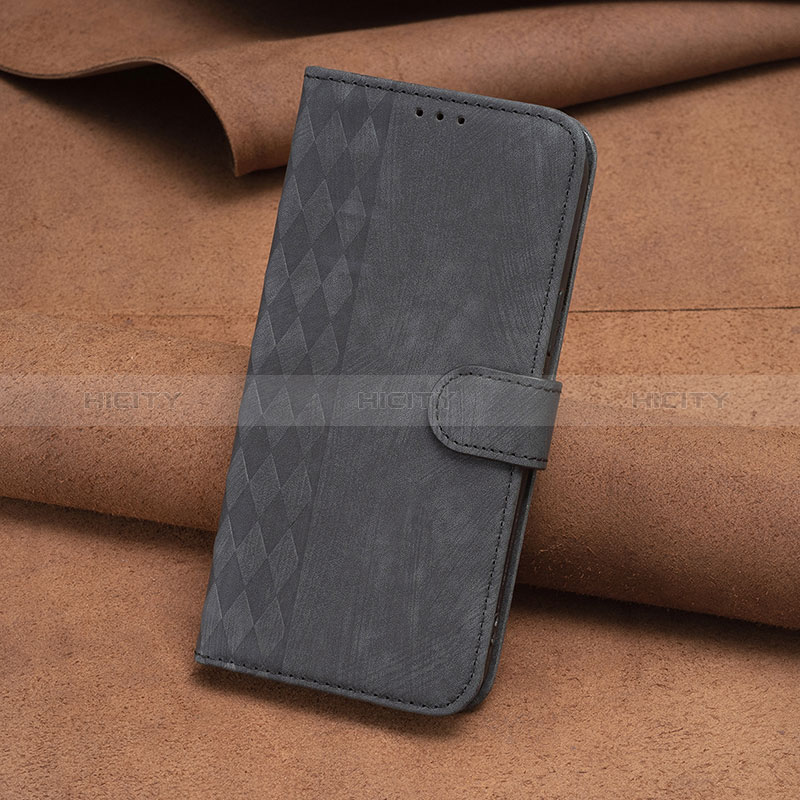 Custodia Portafoglio In Pelle Cover con Supporto B01F per Motorola Moto E13 Nero