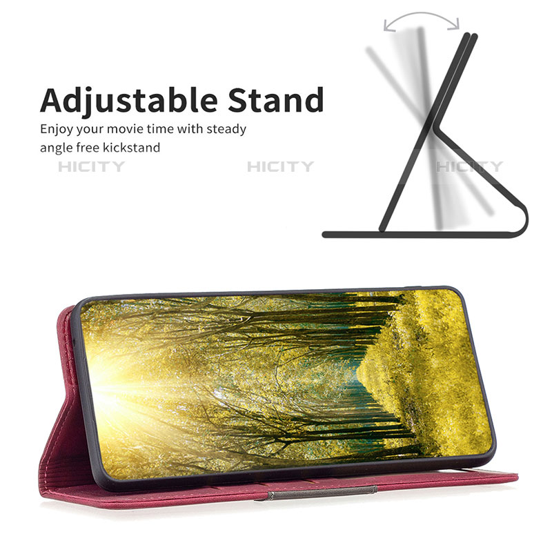 Custodia Portafoglio In Pelle Cover con Supporto B01F per Oppo Find X5 Pro 5G