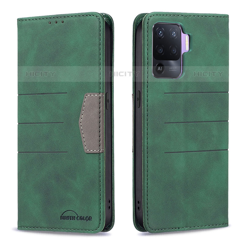 Custodia Portafoglio In Pelle Cover con Supporto B01F per Oppo Reno5 Lite