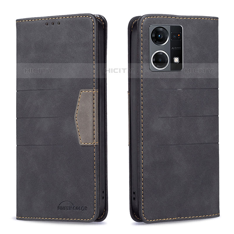 Custodia Portafoglio In Pelle Cover con Supporto B01F per Oppo Reno7 4G