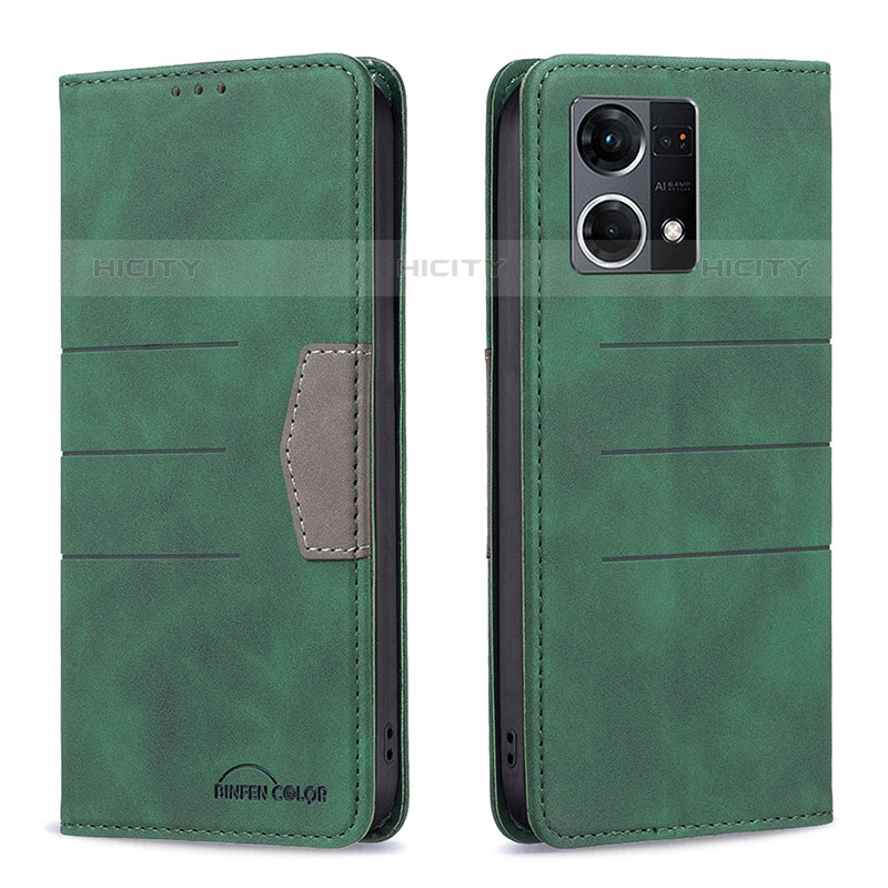 Custodia Portafoglio In Pelle Cover con Supporto B01F per Oppo Reno7 4G