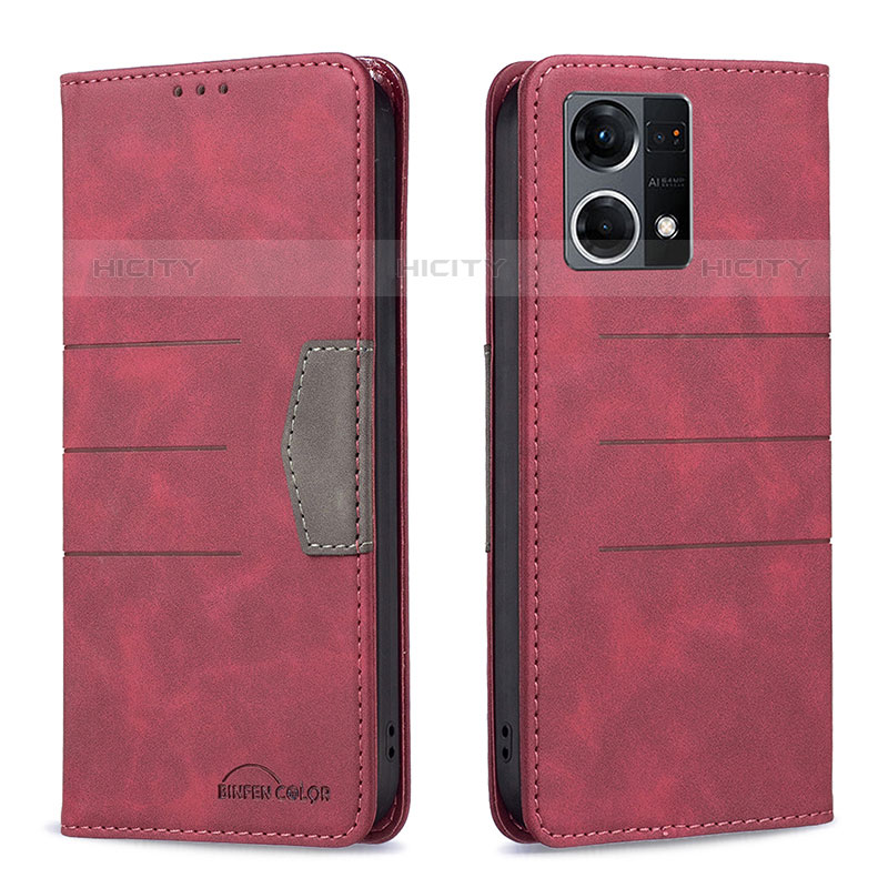 Custodia Portafoglio In Pelle Cover con Supporto B01F per Oppo Reno7 4G