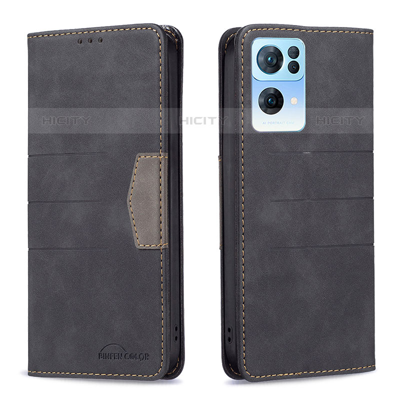 Custodia Portafoglio In Pelle Cover con Supporto B01F per Oppo Reno7 Pro 5G