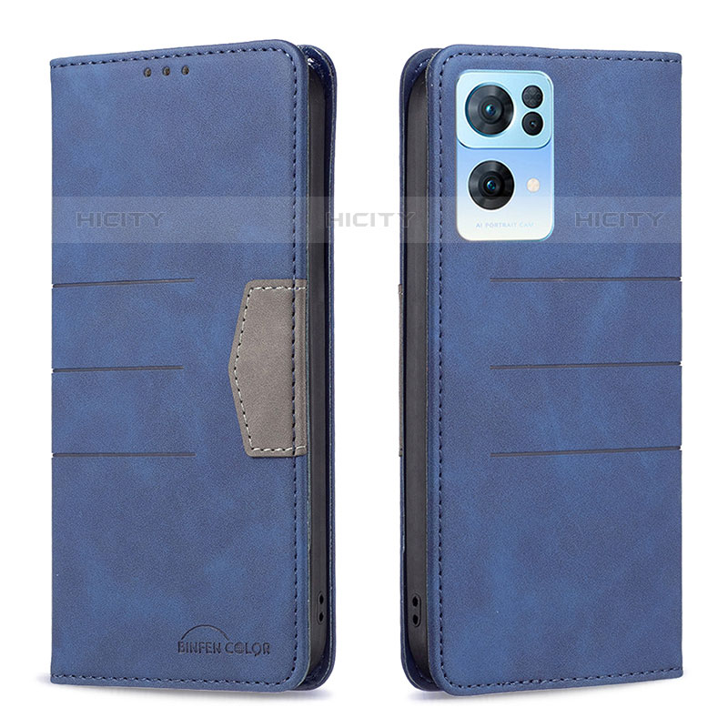 Custodia Portafoglio In Pelle Cover con Supporto B01F per Oppo Reno7 Pro 5G