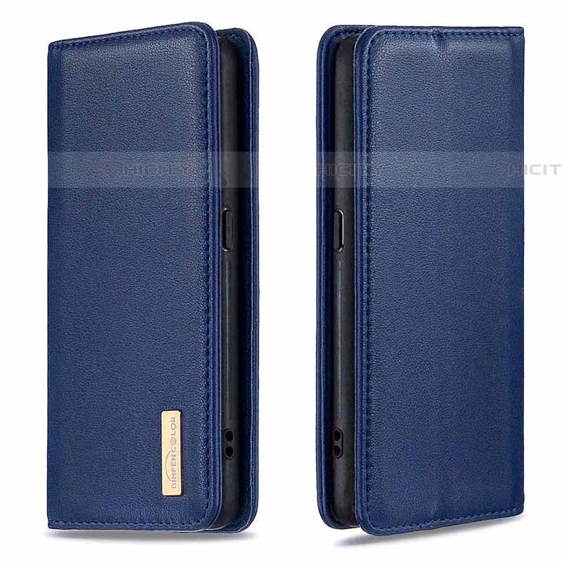 Custodia Portafoglio In Pelle Cover con Supporto B01F per Samsung Galaxy A01 SM-A015 Blu