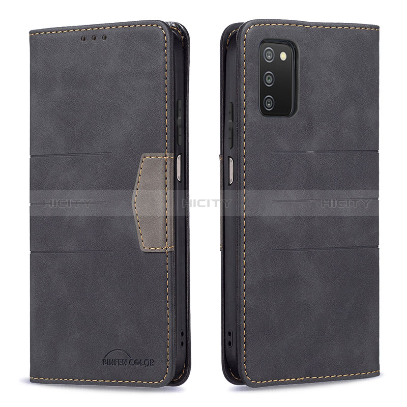 Custodia Portafoglio In Pelle Cover con Supporto B01F per Samsung Galaxy A02s