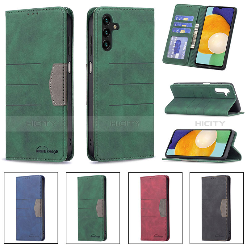 Custodia Portafoglio In Pelle Cover con Supporto B01F per Samsung Galaxy A04s