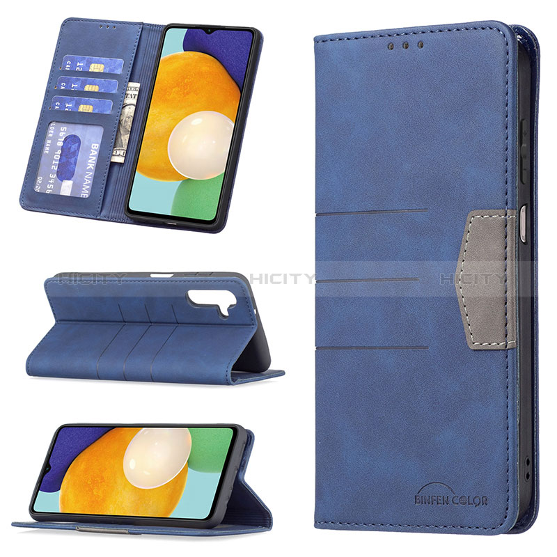 Custodia Portafoglio In Pelle Cover con Supporto B01F per Samsung Galaxy A04s