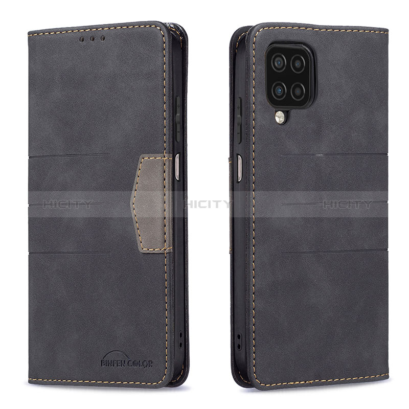 Custodia Portafoglio In Pelle Cover con Supporto B01F per Samsung Galaxy A12