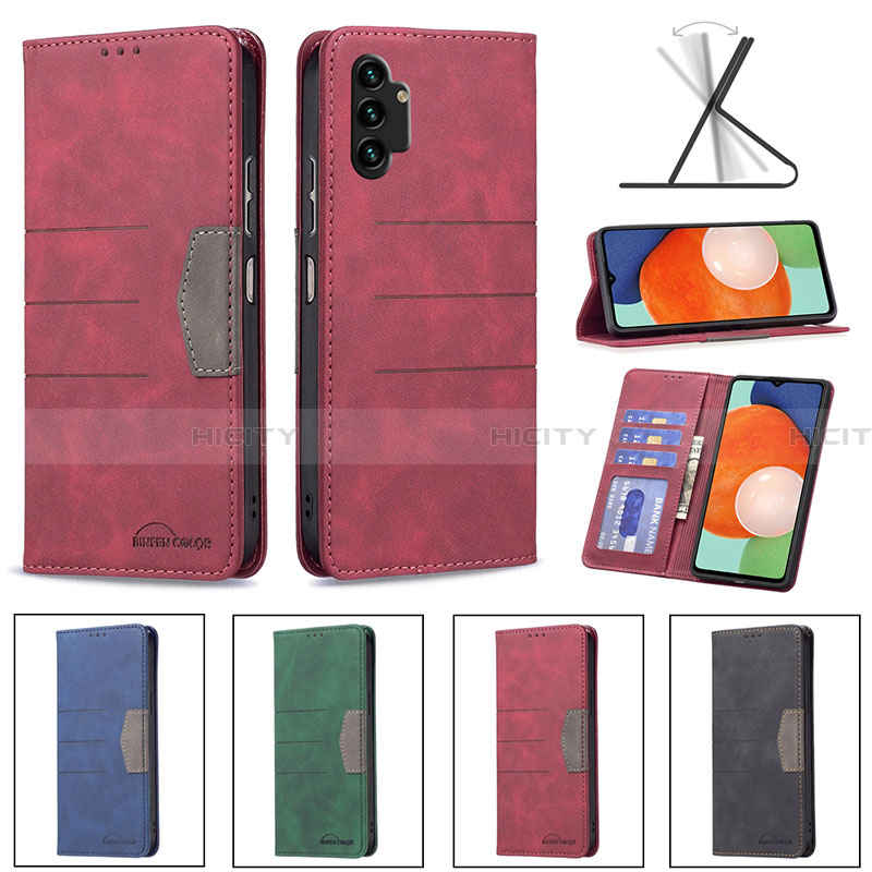 Custodia Portafoglio In Pelle Cover con Supporto B01F per Samsung Galaxy A13 4G