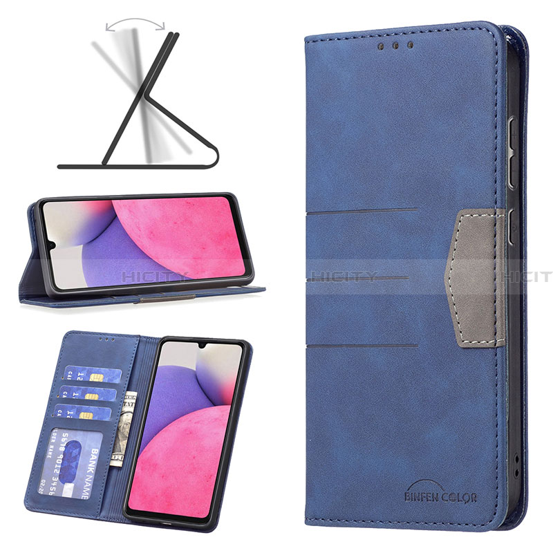 Custodia Portafoglio In Pelle Cover con Supporto B01F per Samsung Galaxy A33 5G