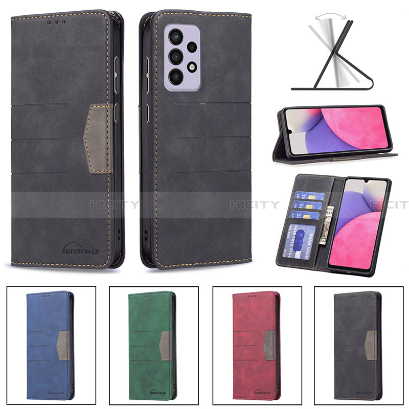 Custodia Portafoglio In Pelle Cover con Supporto B01F per Samsung Galaxy A33 5G