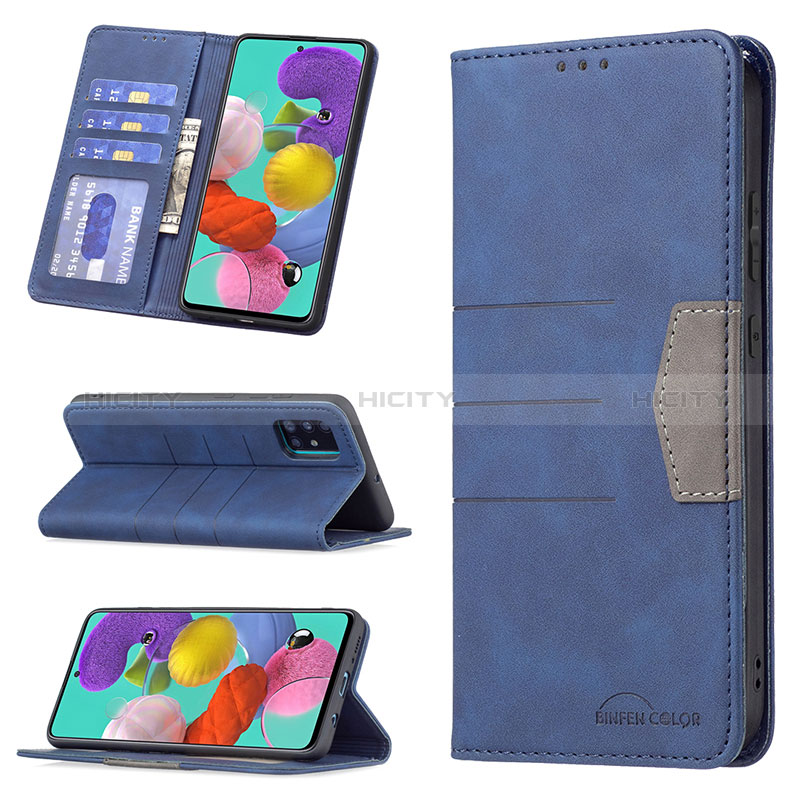 Custodia Portafoglio In Pelle Cover con Supporto B01F per Samsung Galaxy A51 4G