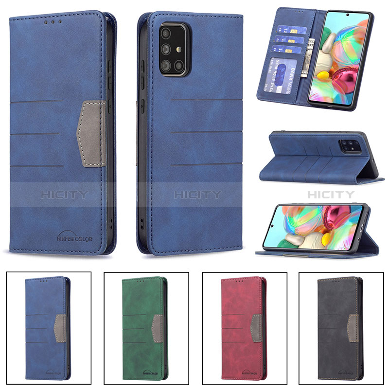 Custodia Portafoglio In Pelle Cover con Supporto B01F per Samsung Galaxy A71 5G