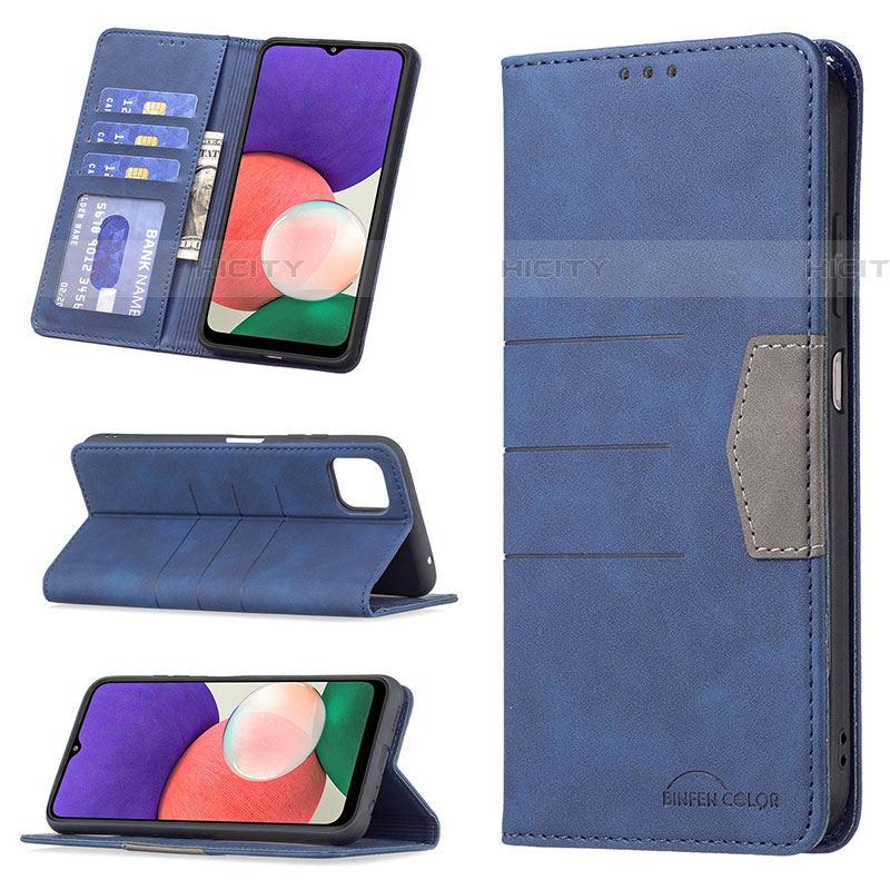 Custodia Portafoglio In Pelle Cover con Supporto B01F per Samsung Galaxy F42 5G