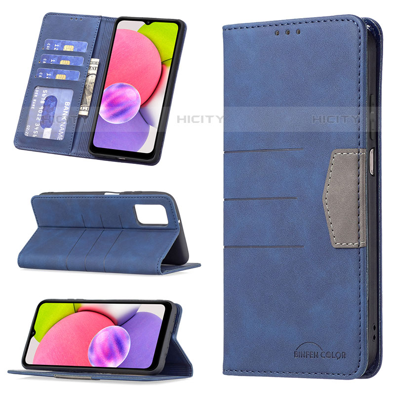 Custodia Portafoglio In Pelle Cover con Supporto B01F per Samsung Galaxy M02s