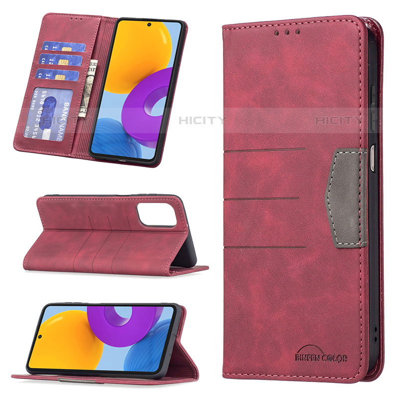 Custodia Portafoglio In Pelle Cover con Supporto B01F per Samsung Galaxy M52 5G