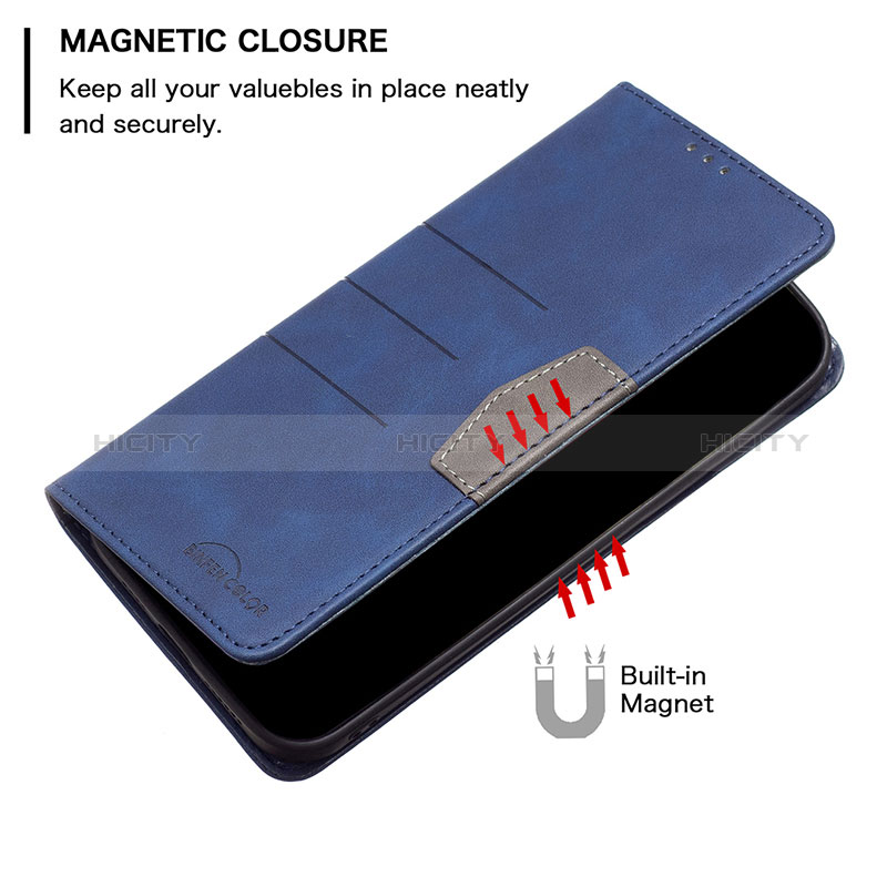 Custodia Portafoglio In Pelle Cover con Supporto B01F per Xiaomi Redmi 10 (2022)