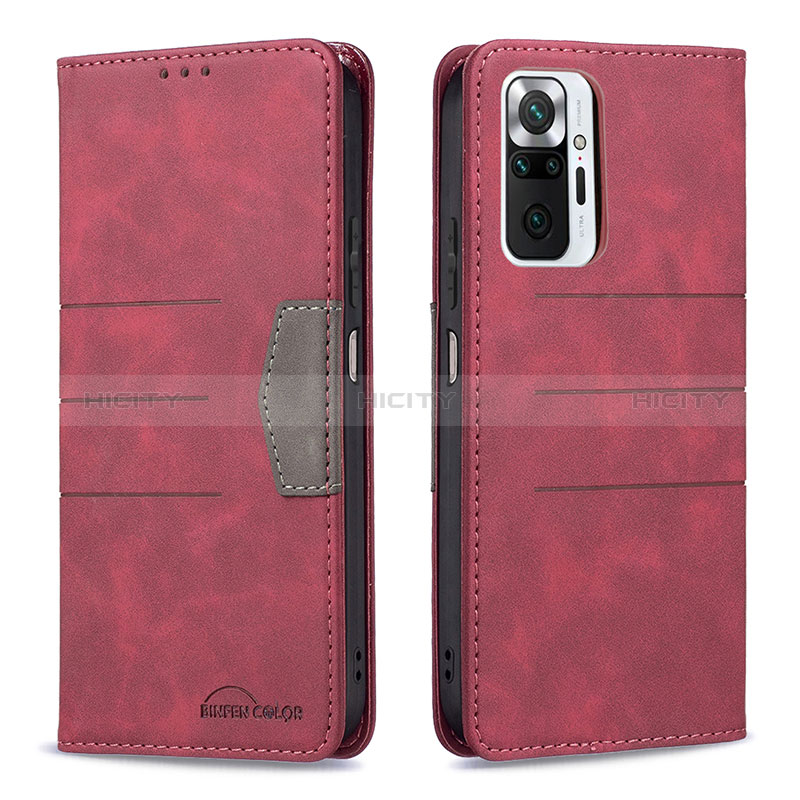 Custodia Portafoglio In Pelle Cover con Supporto B01F per Xiaomi Redmi Note 10 Pro Max