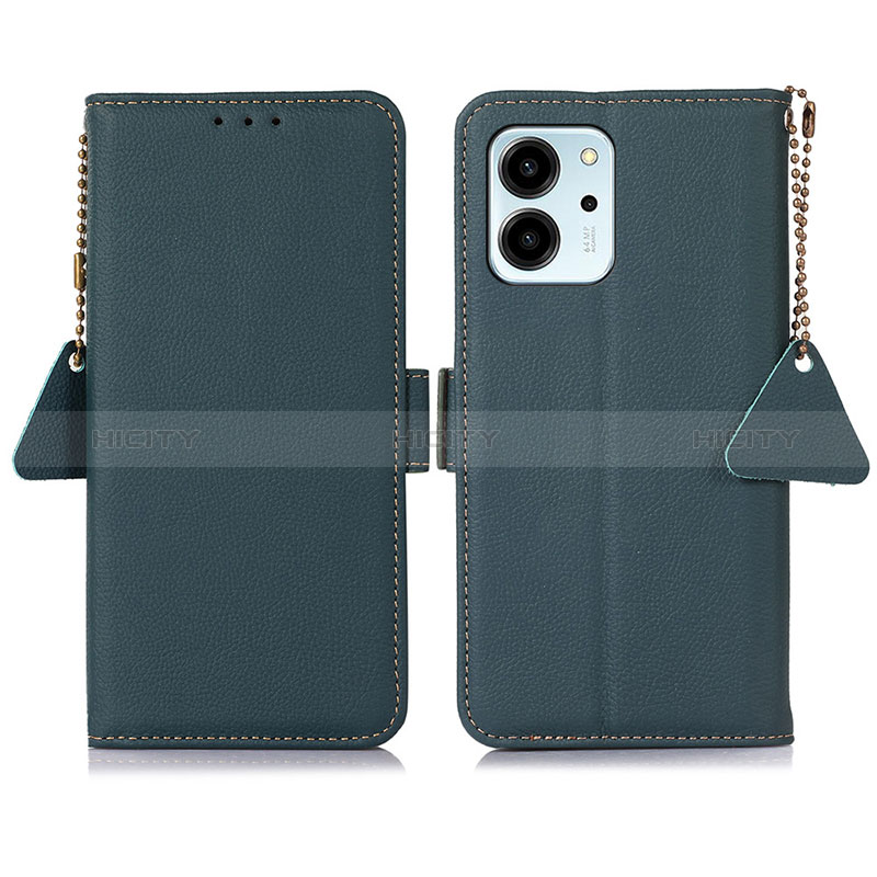 Custodia Portafoglio In Pelle Cover con Supporto B01H per Huawei Honor 80 SE 5G Verde