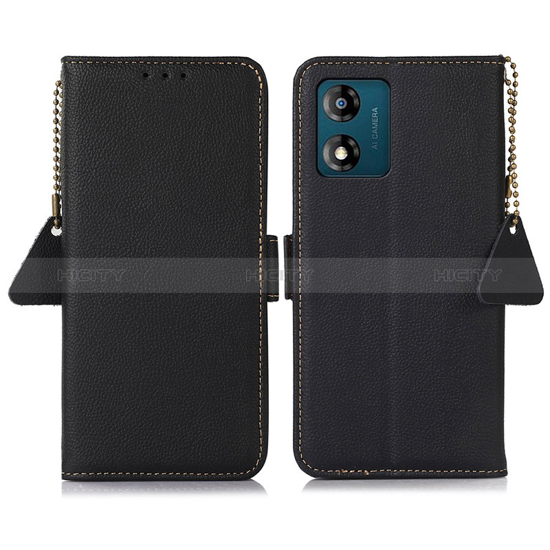 Custodia Portafoglio In Pelle Cover con Supporto B01H per Motorola Moto E13