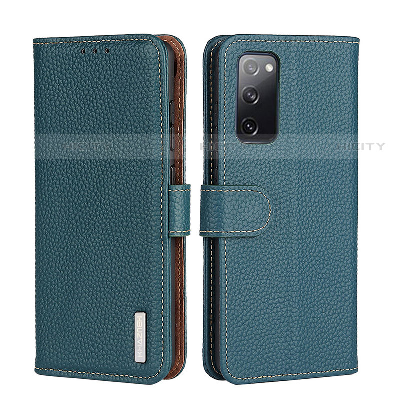 Custodia Portafoglio In Pelle Cover con Supporto B01H per Motorola Moto G Stylus (2021) Verde