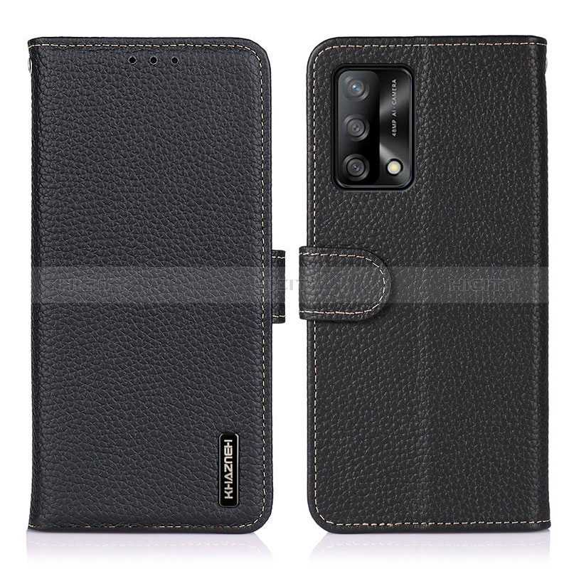 Custodia Portafoglio In Pelle Cover con Supporto B01H per Oppo A95 4G Nero