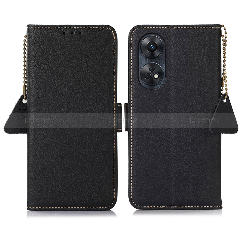 Custodia Portafoglio In Pelle Cover con Supporto B01H per Oppo Reno8 T 4G Nero