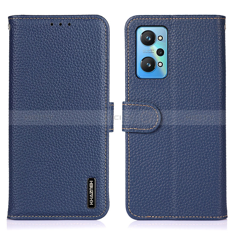 Custodia Portafoglio In Pelle Cover con Supporto B01H per Realme Q5 Pro 5G Blu