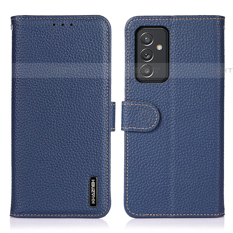 Custodia Portafoglio In Pelle Cover con Supporto B01H per Samsung Galaxy A05s Blu