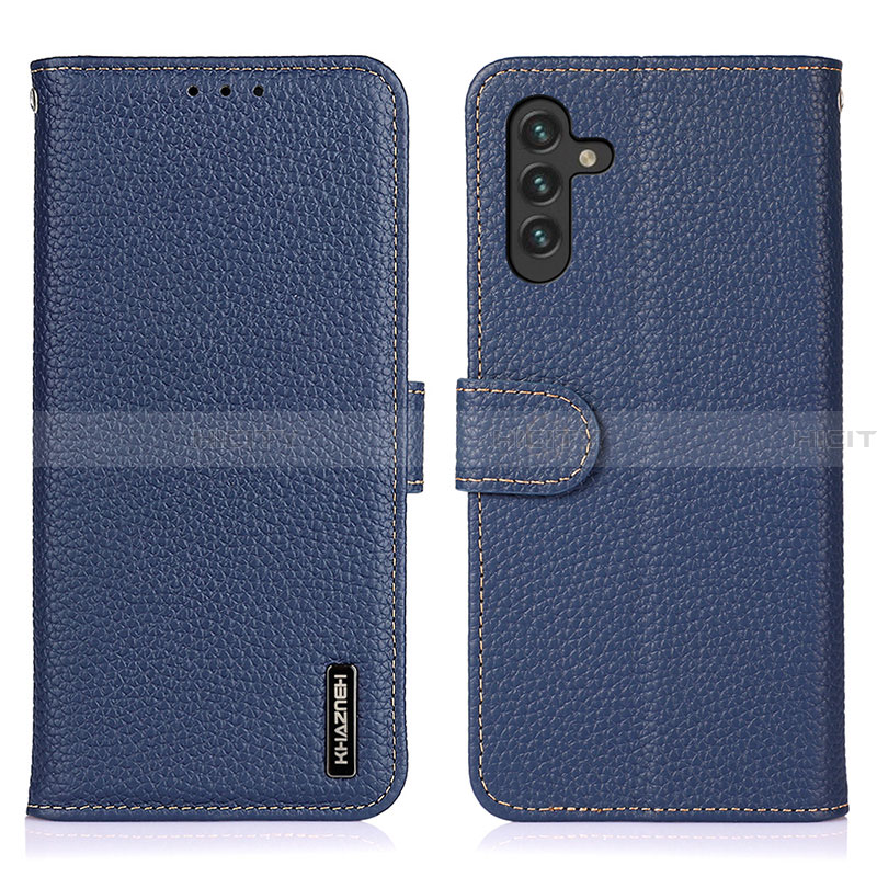 Custodia Portafoglio In Pelle Cover con Supporto B01H per Samsung Galaxy A13 5G Blu