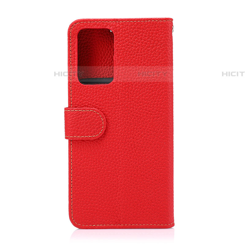 Custodia Portafoglio In Pelle Cover con Supporto B01H per Samsung Galaxy A52 5G Rosso