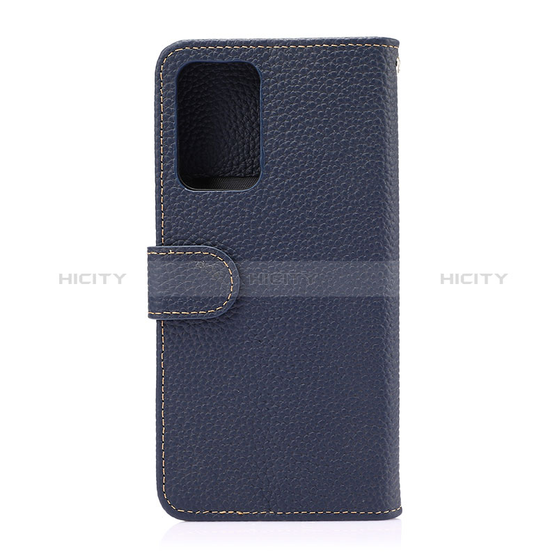 Custodia Portafoglio In Pelle Cover con Supporto B01H per Samsung Galaxy A52s 5G Blu